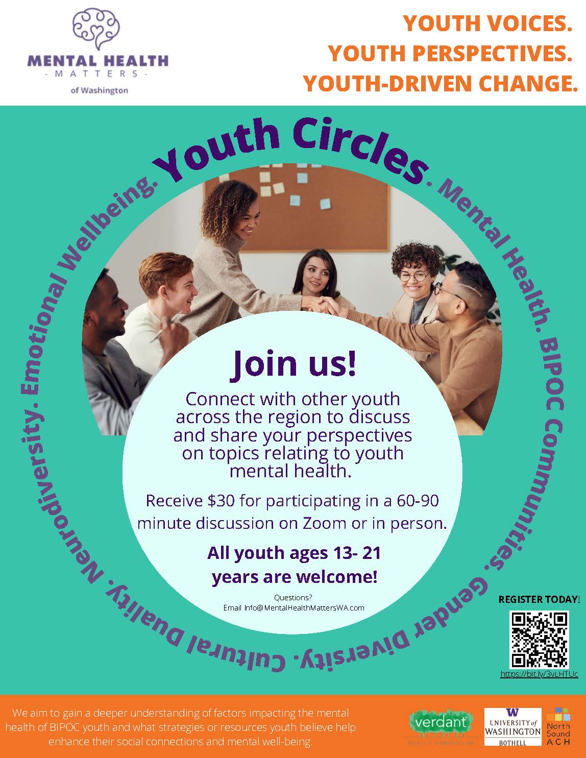 Youth Initiatives – Mental Health Matters Washington