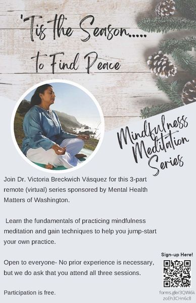 Mindfulness Meditation Series flyer page one